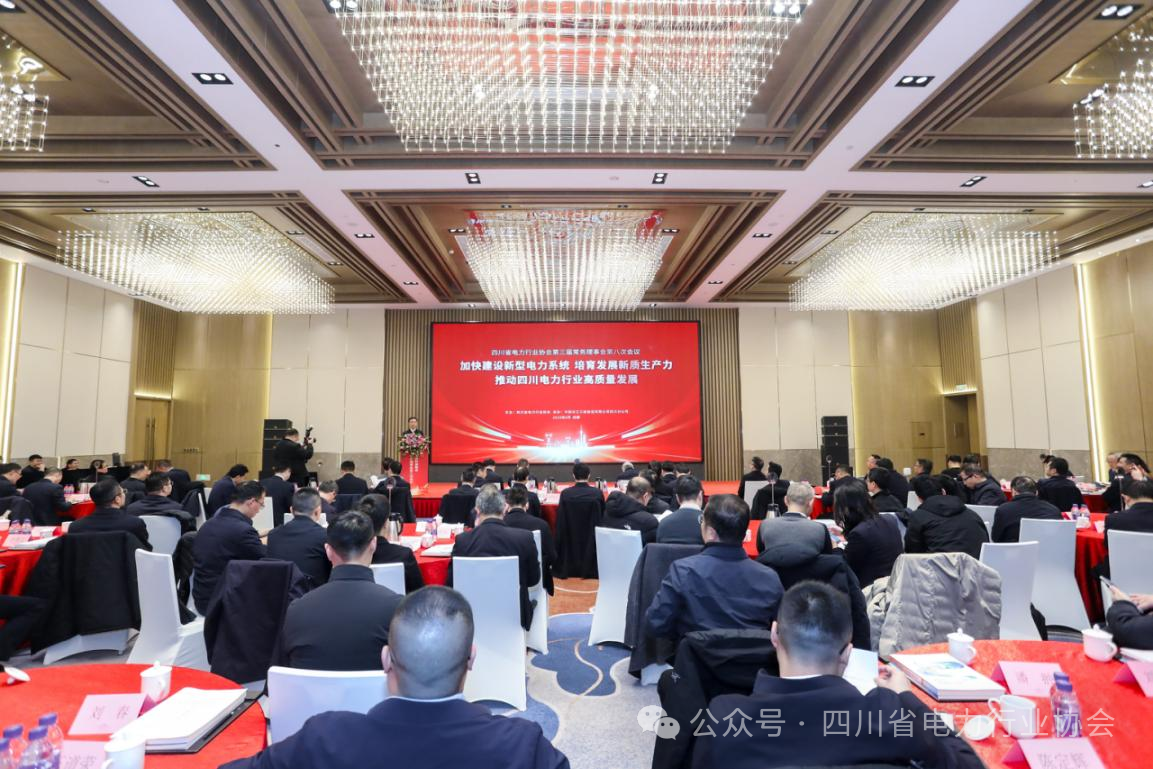 【协会动态】参加四川省电力行业协会第三届常务理事会第八次会议
